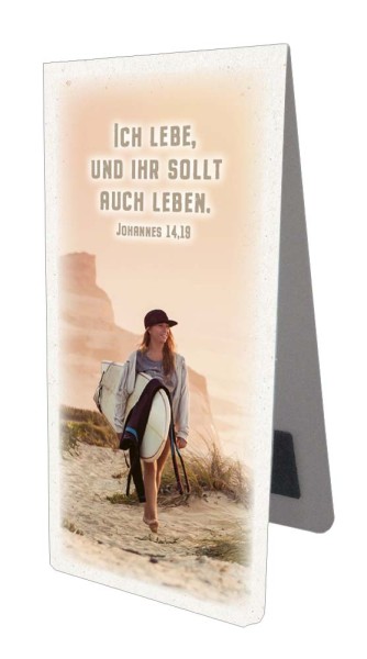 Magnet Lesezeichen Ich lebe und ihr sollt auch leben