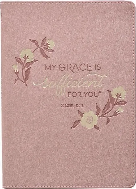 Journal Classic "My Grace is Sufficient for you" - Scripture on each page