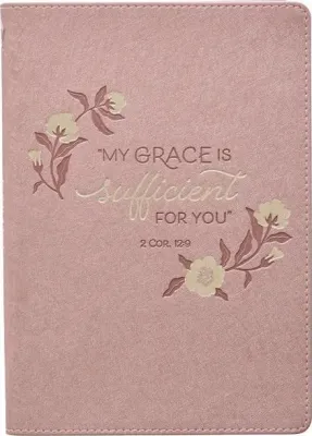 Journal Classic "My Grace is Sufficient for you" - Scripture on each page