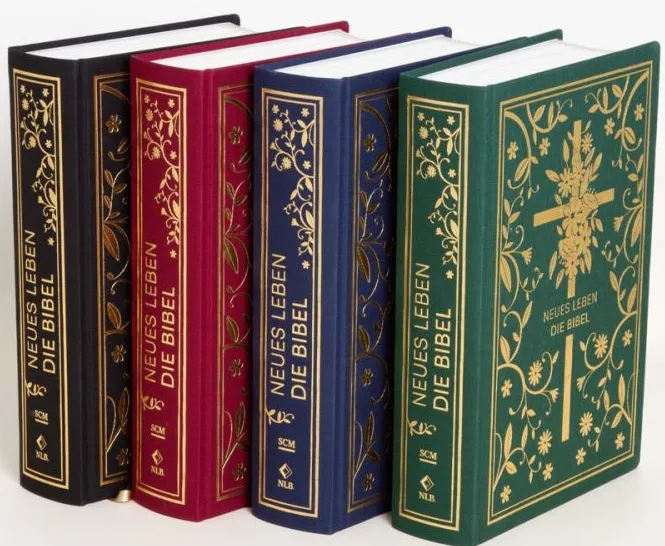 Neues Leben, Bibel - Golden Grace Edition - gebunden, Gewebeinband, Einspaltig, Bordeauxrot