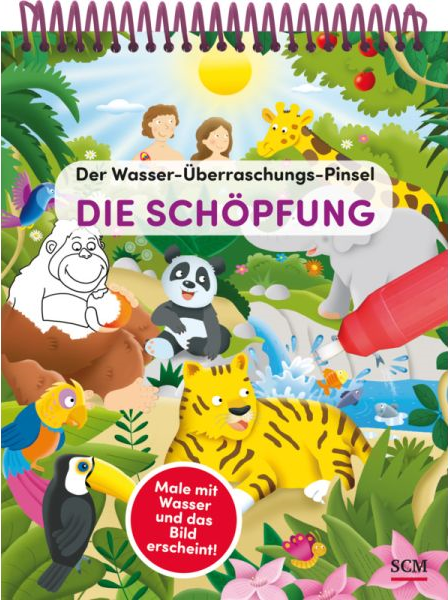 Die Schöpfung - Der Wasser-Überraschungs-Pinsel - Male mit Wasser und das Bild erscheint!