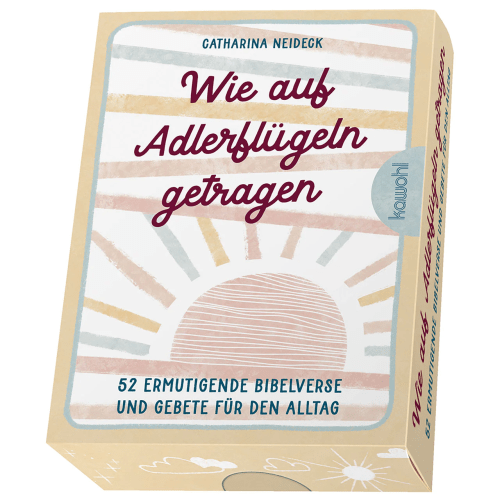 Wie auf Adlerflügeln getragen - Karten-Box (52 Karten) - 52 ermutigende Bibelverse und Gebete für...