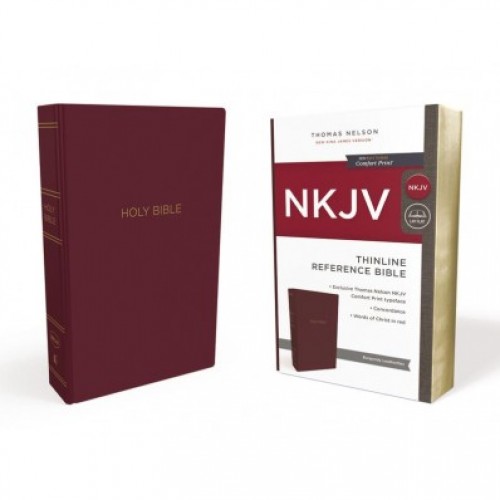 Englisch, Referenzbibel New King James Version, Kunstleder, bordeaux