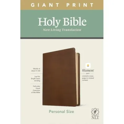 Englisch, Bibel New Living Translation, Grossdruck, Kunstleder, braun