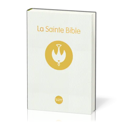 Bible à la Colombe Segond 1978, blanche - rigide, tranches or