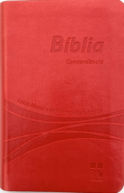 Portugiesisch, Bibel Almeida revidiert und korrigiert, Grossdruck, rot, Weisschnitt