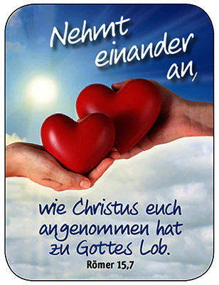 Nehmt einander an, wie Christus euch… - Mini-Reinigungs-Pads