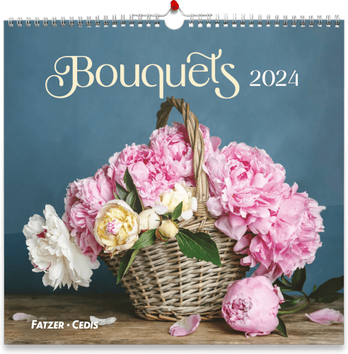 Bouquets, Grand format - 12 belles photos de bouquets dans un joli calendrier