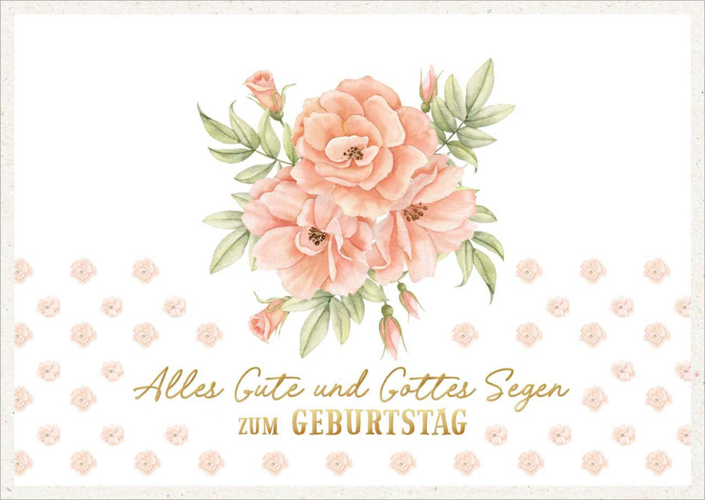 Postkarte Alles gute und Gottes Segen GF