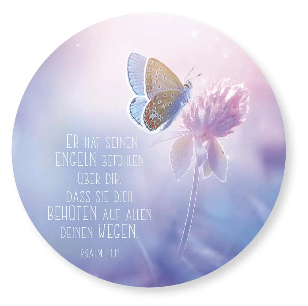 Wandschmuckbild Schmetterling - Ø 25 cm