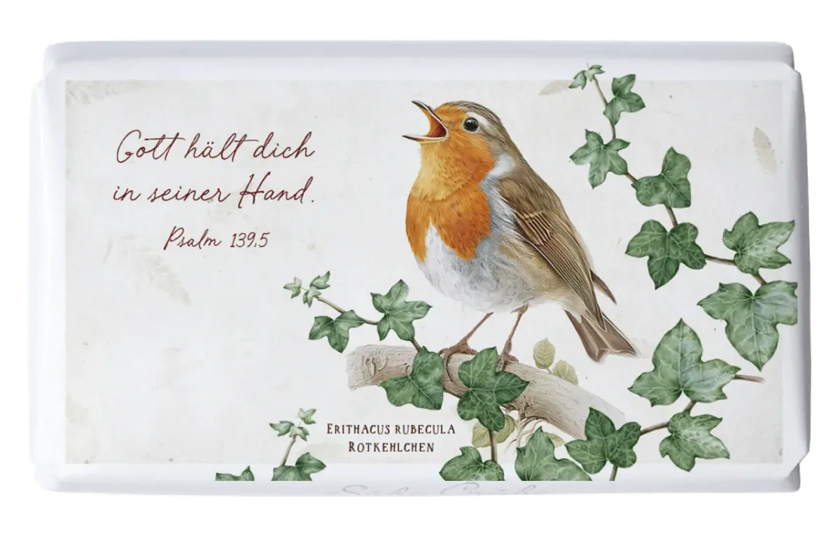 Schokolade Rotkehlchen - Psalm 139,5