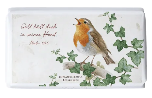 Schokolade Rotkehlchen - Psalm 139,5