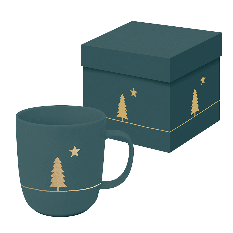 Tasse im Geschenkkarton Weihnachten 'Tanne' - Pure Collection