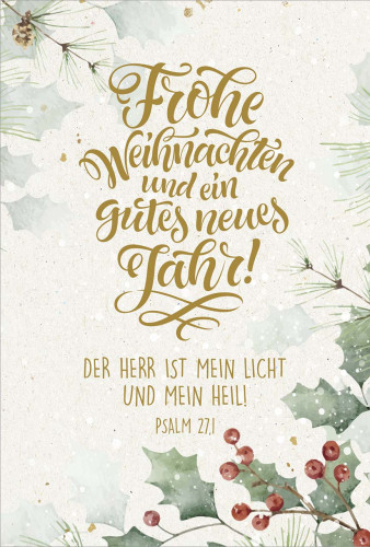 Minikarten Weihnachten Illustrationen veredelt