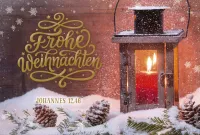 8 Minikarten Weihnachten Fotomotive veredelt