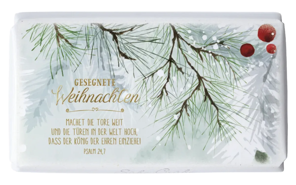 Schokolade Weihnachten Machet die Tore weit - Psalm 24,7
