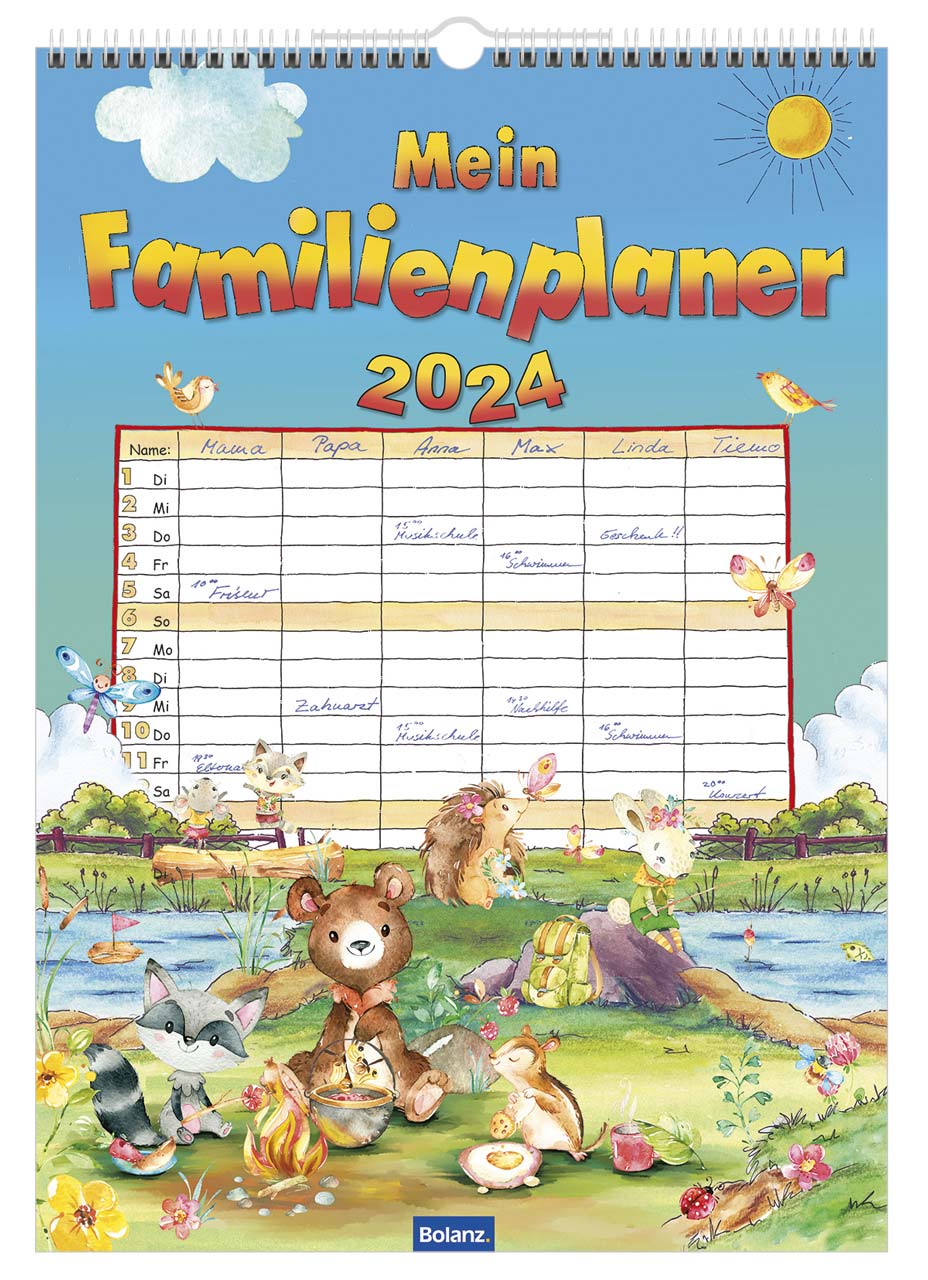 Kalender Mein Familienplaner - Wandterminkalender mit 6 Spalten