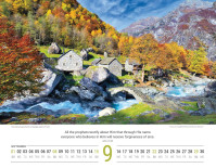 Schweizer Bildkalender - Englisch, Wandkalender