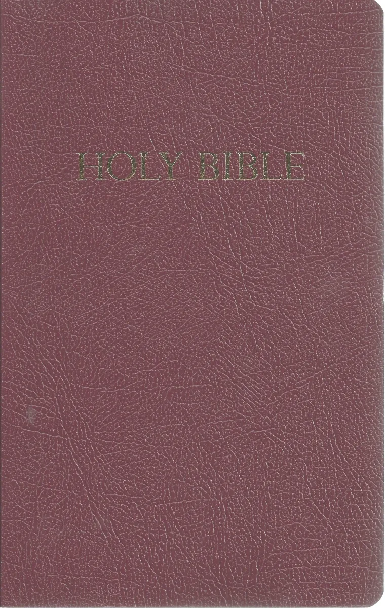 Englisch, Bible King James Version, gift & award, Kunstleder, weinrot