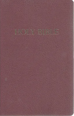Englisch, Bible King James Version, gift & award, Kunstleder, weinrot