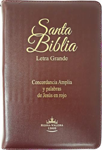 Spanisch, Bibel Reina Valera 1960, braun, Reissverschluss
