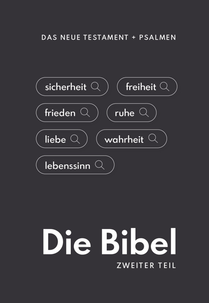 Das Neue Testament mit Psalmen klein, anthrazit