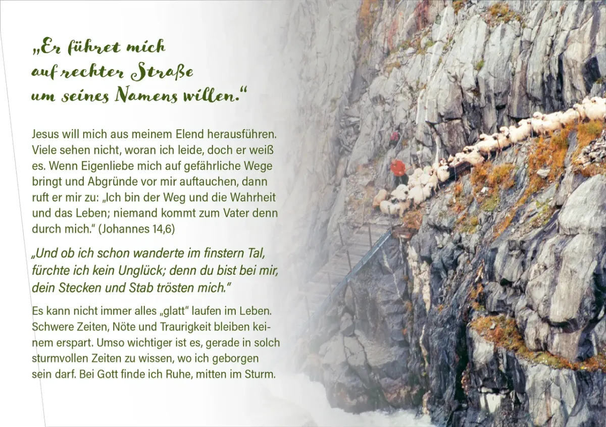 Grussheft Psalm 23 für alle Tage