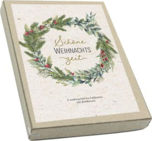 Weihnachten - Kartenbox (6 Faltkarten in Box)