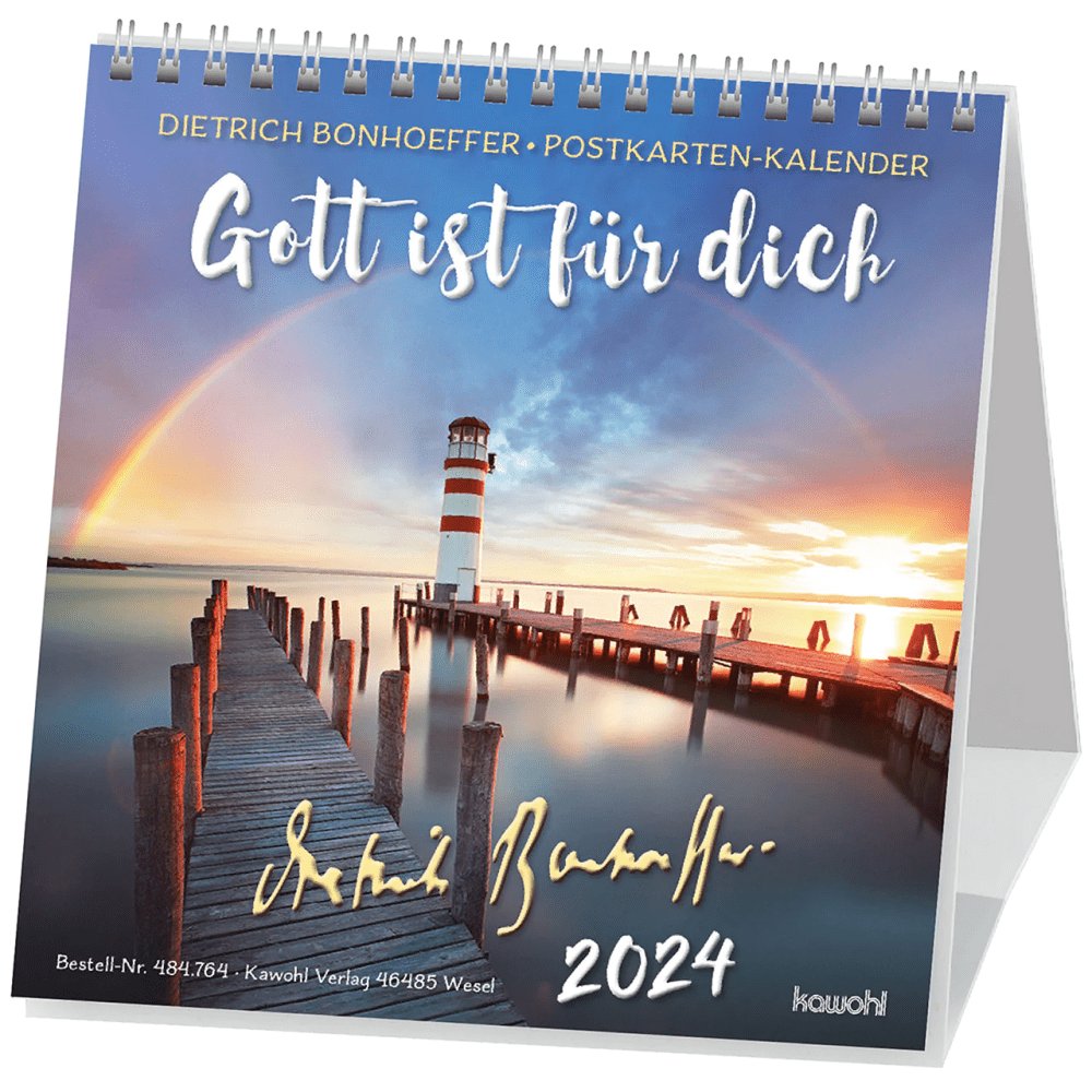 Gott ist für dich - Dietrich Bonhoeffer Postkartenkalender