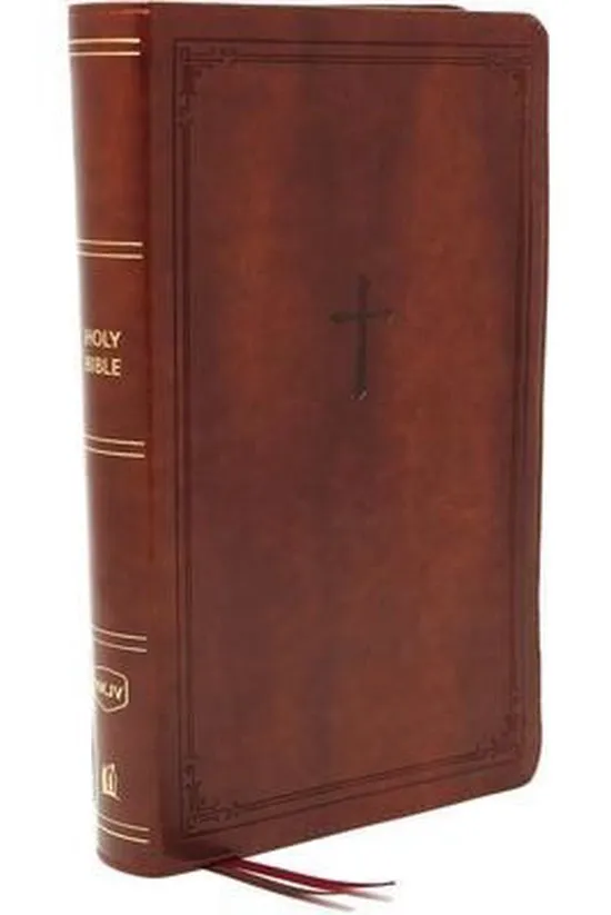 Englisch, New King James Version, kompakt, Kunstleder, braun