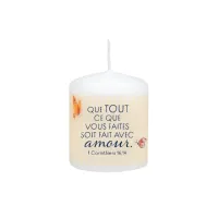 Petite bougie motif fleuri - Mot d’ordre 2024