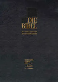BIBEL SCHLACHTER 2000 TASCHENAUSGABE PARALLELSTELLEN UND STUDIENFUEHRER G'SCHNITT SCHWARZ