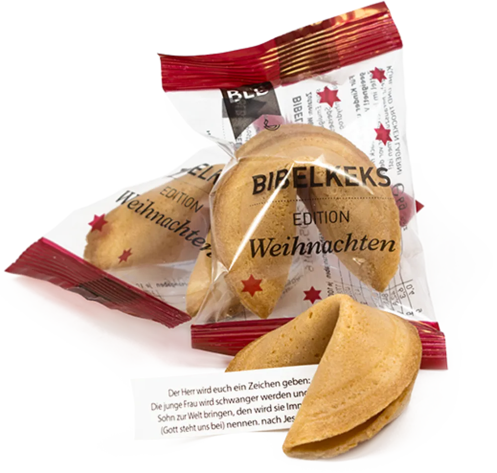 Weihnachts Bibelkeks - Keks mit einam Bibelspruch zu Weihnachten