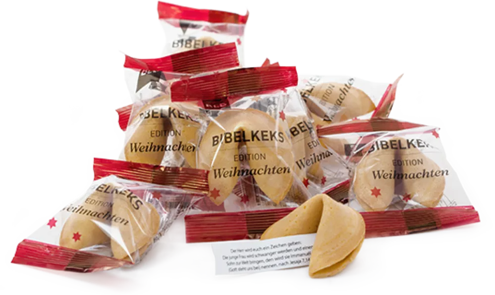 Weihnachts Bibelkeks - Keks mit einam Bibelspruch zu Weihnachten