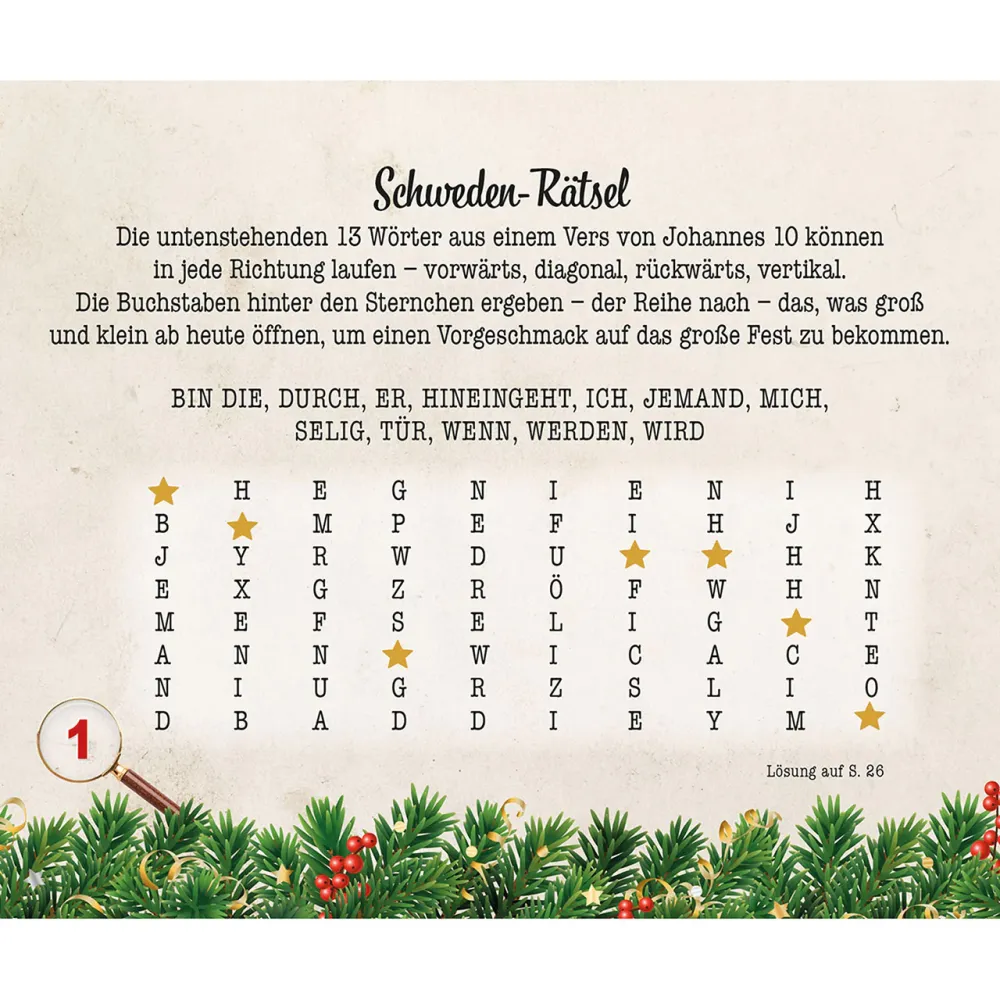 Mir geht ein Licht auf (Advents-Aufstellkalender) - Mit 24 biblischen Rätseln durch den Advent