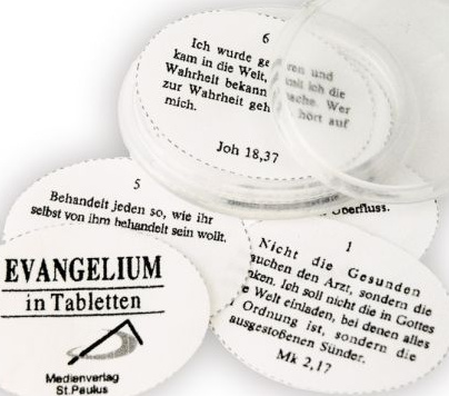 Evangelium in Tabletten - Bibelpastillen