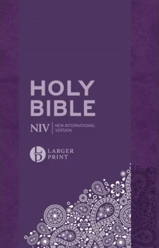 Englisch, Bibel New International Version, Grossdruck, lila