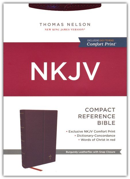 Englisch, Referenzbible New King James Version, kompakt, bordeaux