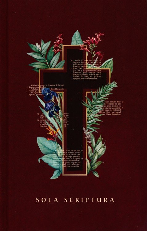 Spanisch, Bibel Nueva Biblia de Las Américas, Grossdruck, kartonniert, illustrierter Einband Kreuz