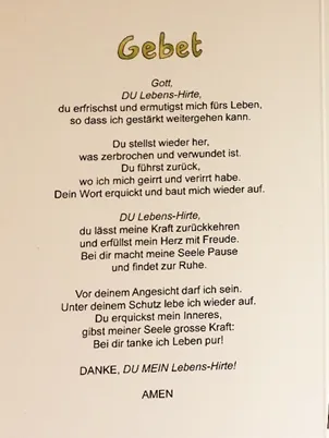 A5 Faltkarte - Er erquickt meine Seele - mit Couvert