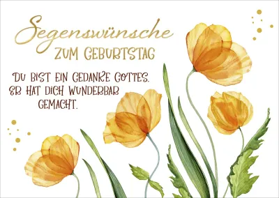 Postkarten Lovely Segenswünsche zum Geburtstag