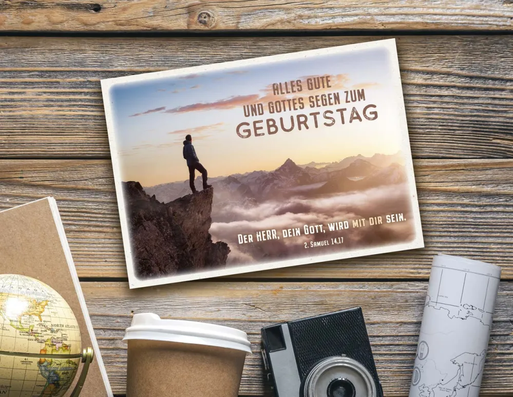 Postkarte Der Herr dein Gott