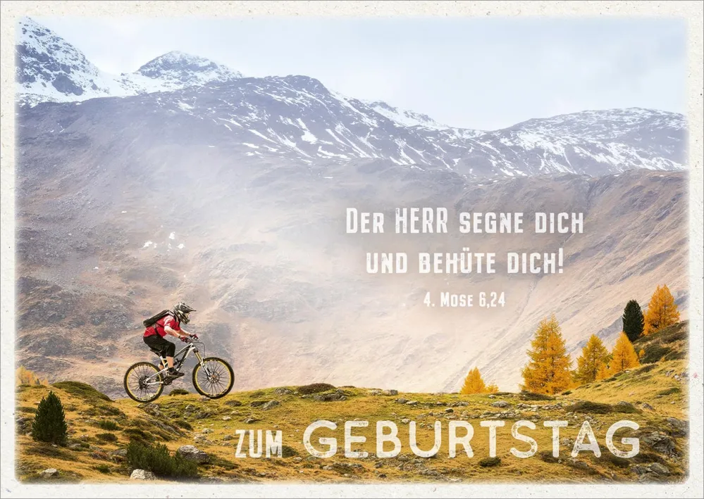 Postkarten Der HERR segne - Zum Geburstag