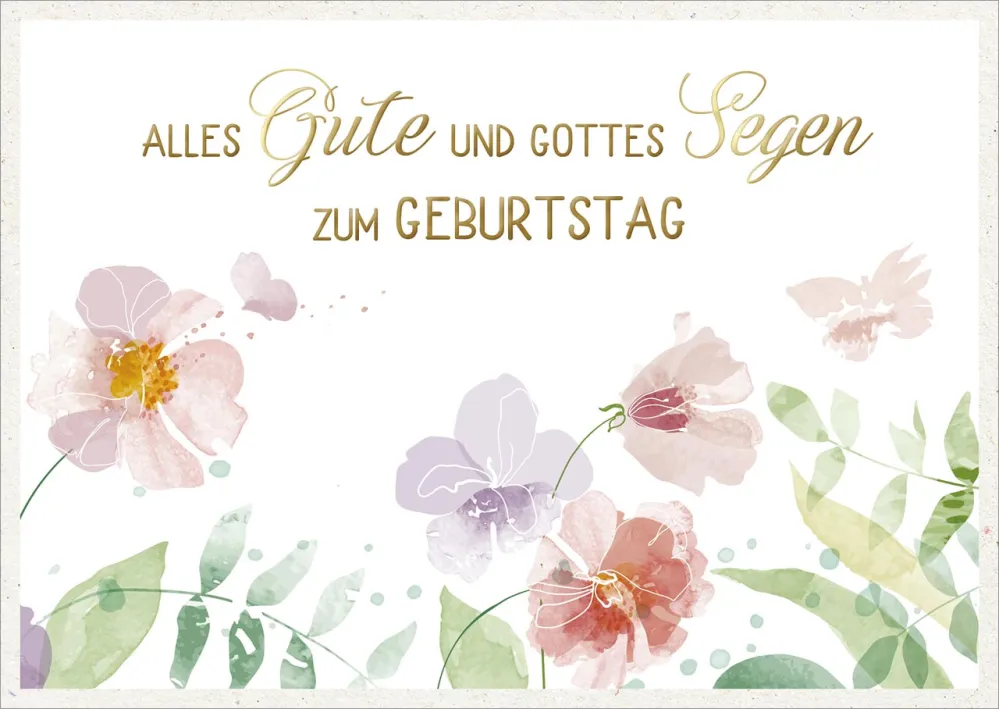 Postkarten Alles gute und Gottes Segen Zum Geburstag