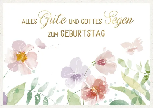 Postkarten Alles gute und Gottes Segen Zum Geburstag