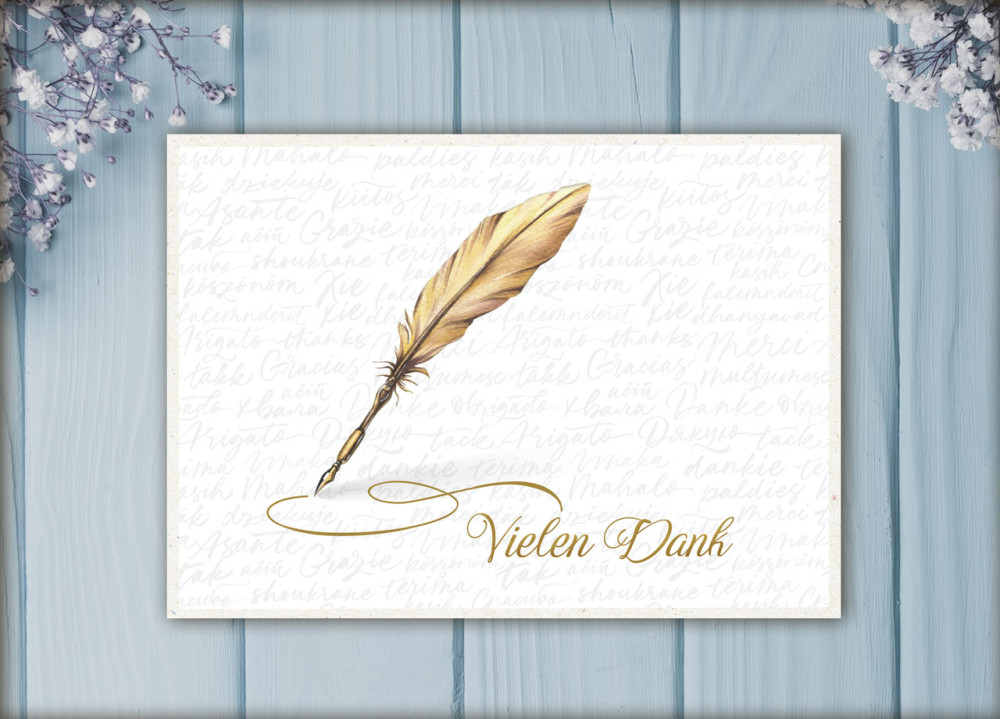 Postkarten Vielen Dank