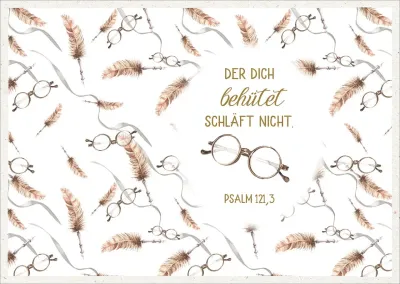 Postkarten Der Dich behütet schläft nicht
