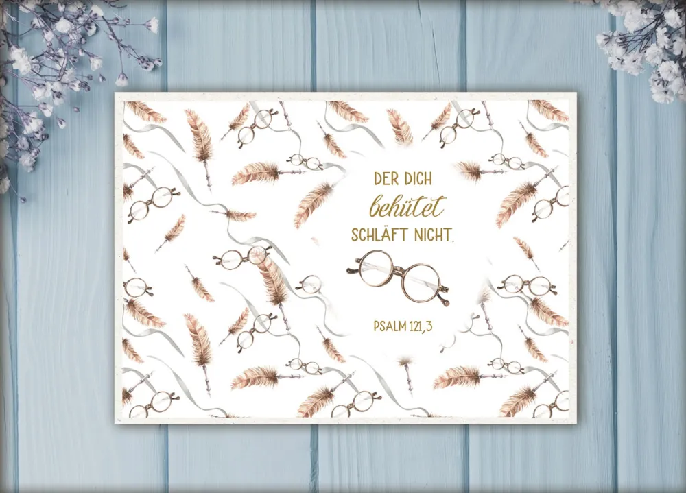 Postkarten Der Dich behütet schläft nicht