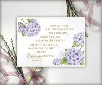 Postkarten Gedanken des Friedens - Jeremia 29,11