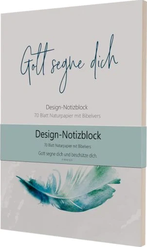Gott segne dich - Notizblock (groß) - Format 14,8 x 21 cm - 70 Blatt